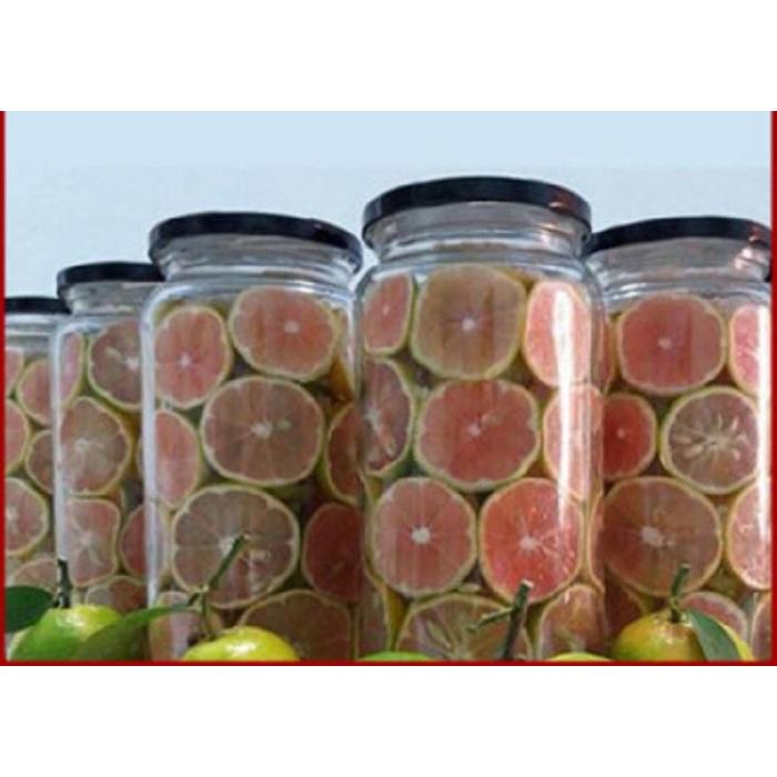 Hũ thủy tinh 1000ml nắp thiết đen