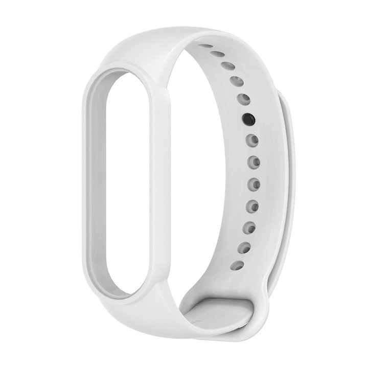 Dây đeo thay thế cho Xiaomi Miband 5 nhựa dẻo TPU Trơn nhiều màu