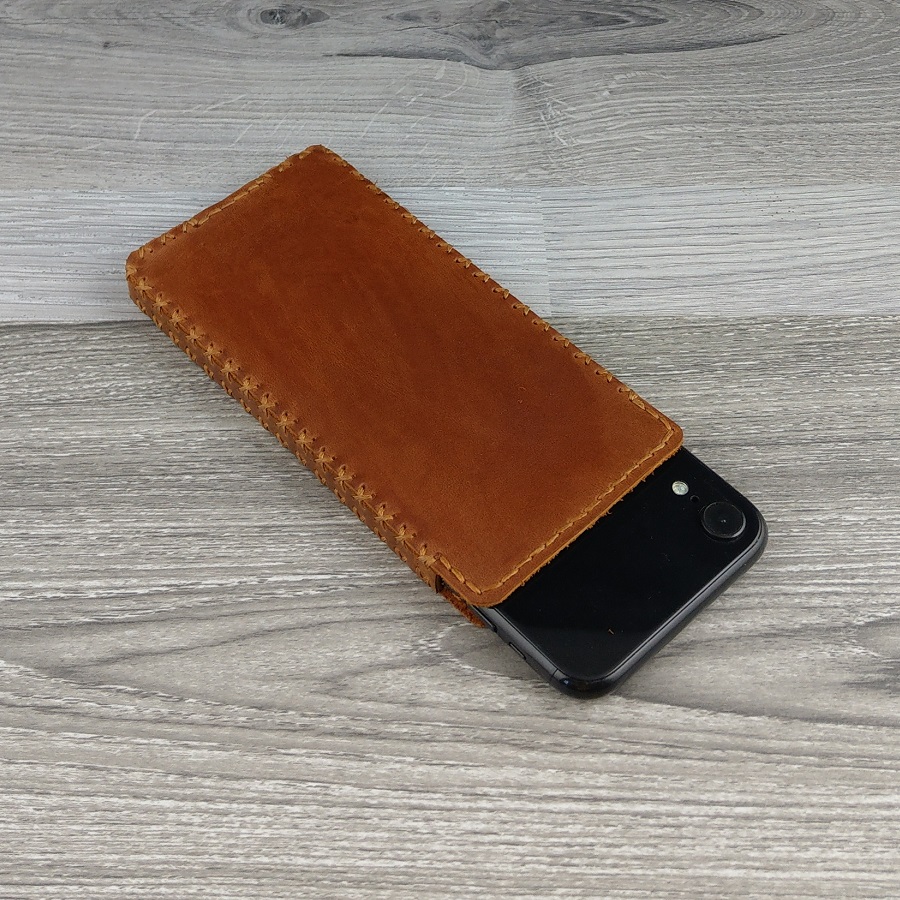 Bao Da Rút Dạng Hộp Iphone Xr Da Bò Sáp