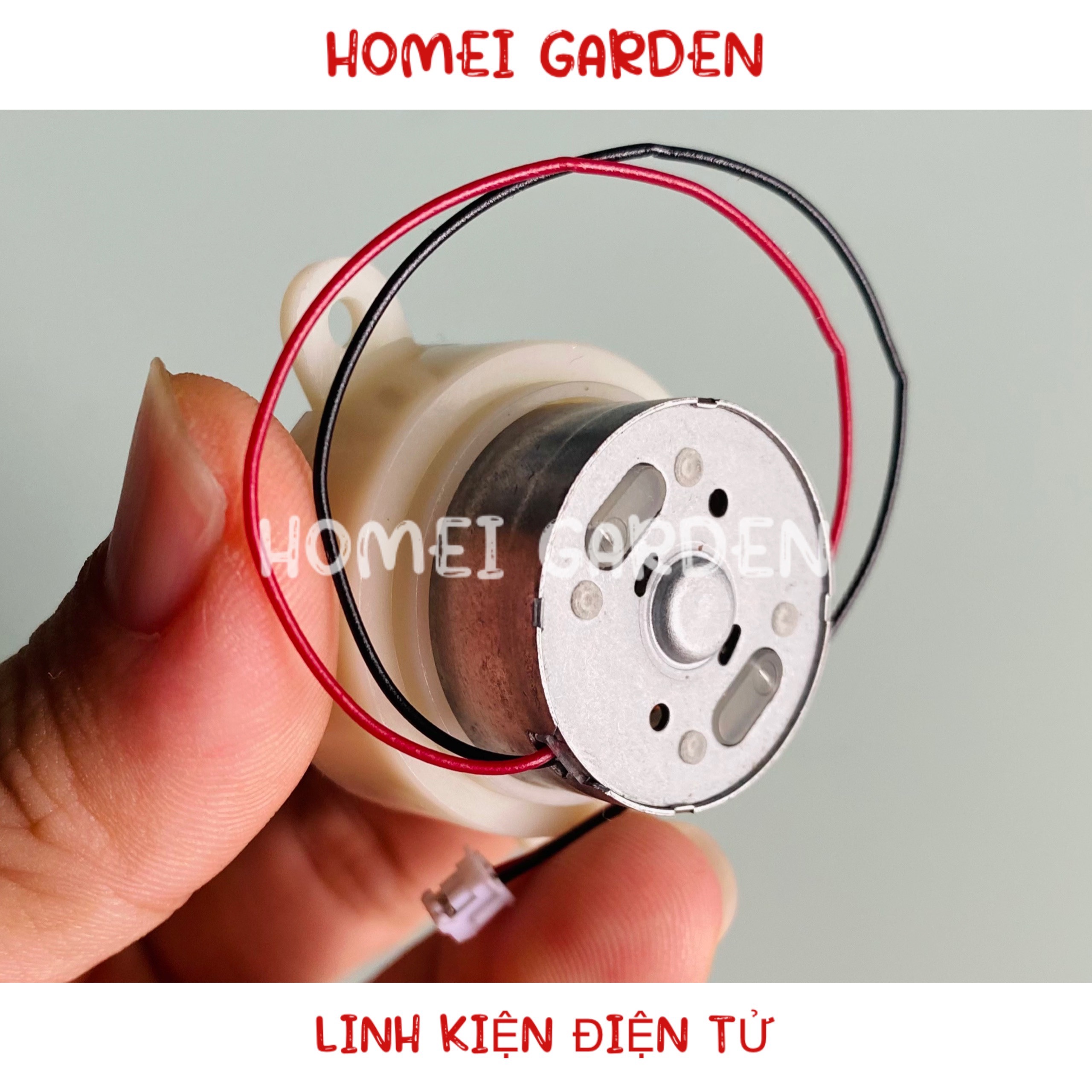 Mô tơ motor giảm tốc 300 tốc độ chậm 2,5 - 7,5 vòng/phút 3V - 9V chạy rất êm mới 100% - HM0153