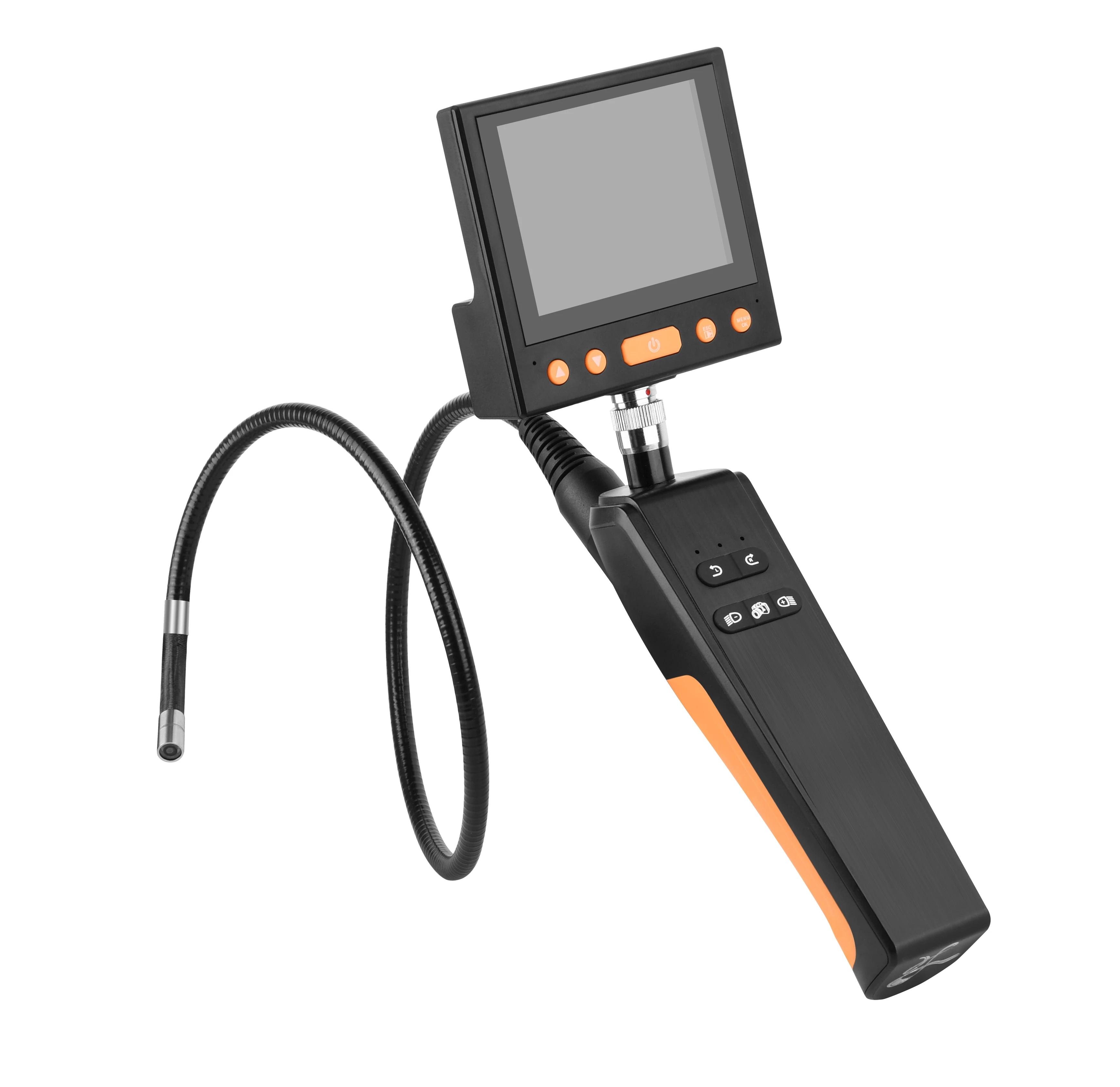 3.9MM/8.5MM Chỉ đạo 360 độ bằng Điện Máy nội soi Borescope công nghiệp Camera HD Mini Camera kiểm tra ô tô với 6LED Màu sắc: 8.5mm Có màn hình