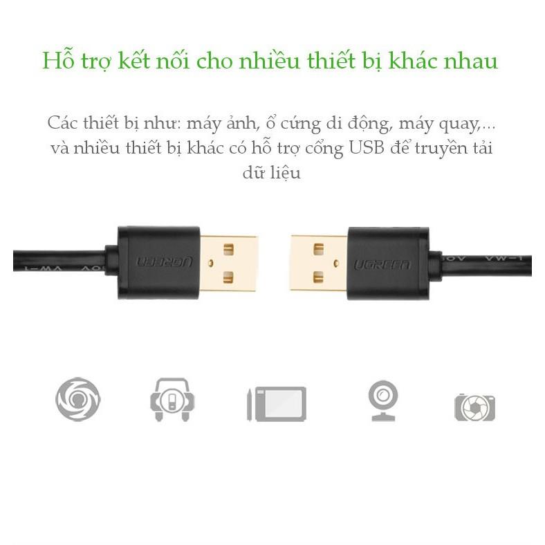 Dây USB 2.0 (đực sang đực) dài UGREEN US102