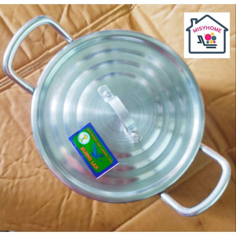 Nồi nhôm xoong nhôm nấu ăn 16,18,20,22,24 nồi nấu mì luộc gà nấu canh kho thịt cá đun bếp ga cao cấp hàng đẹp