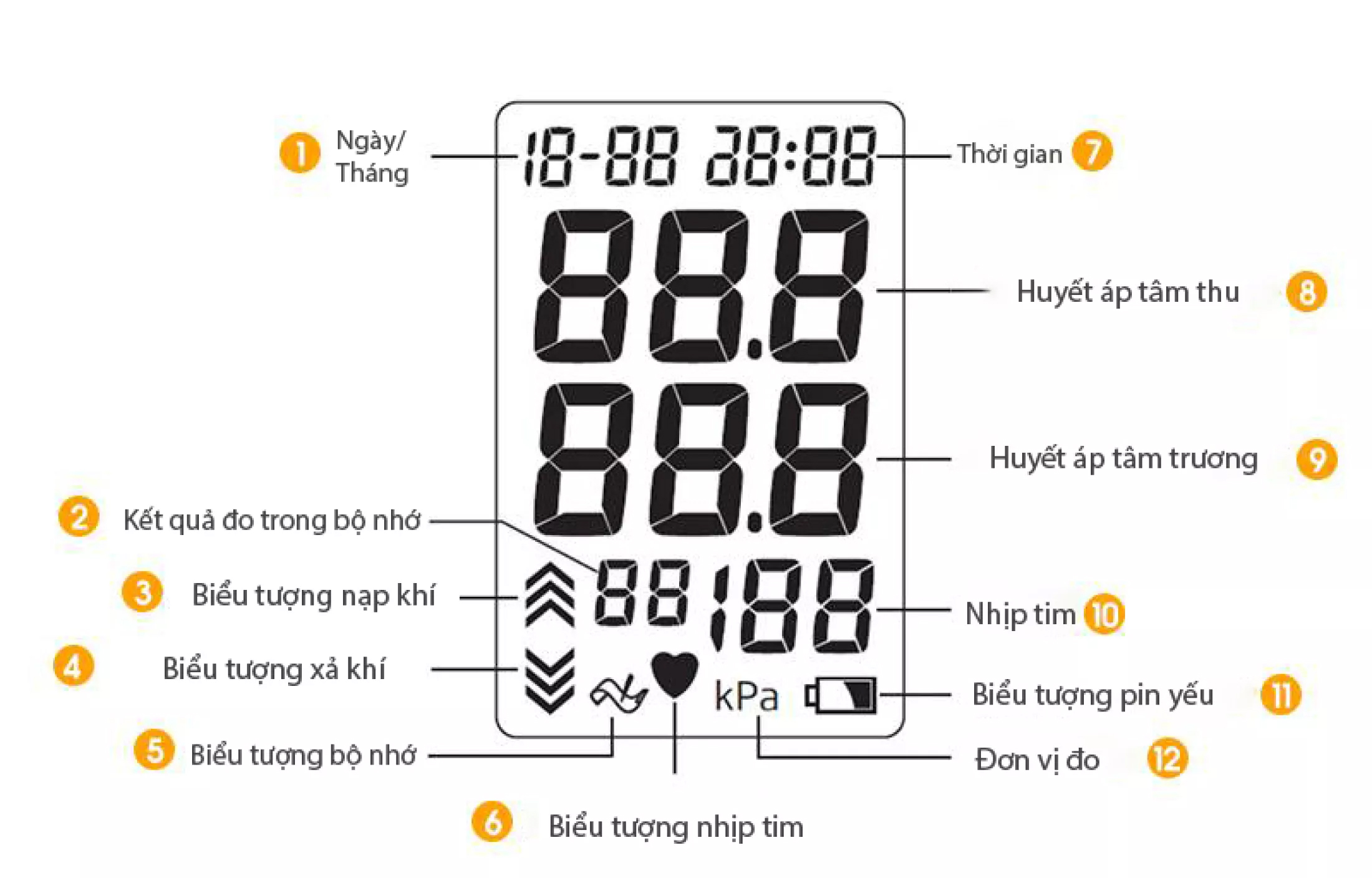 Máy đo huyết áp điện tử bắp tay chính hãng YUWELL 660D