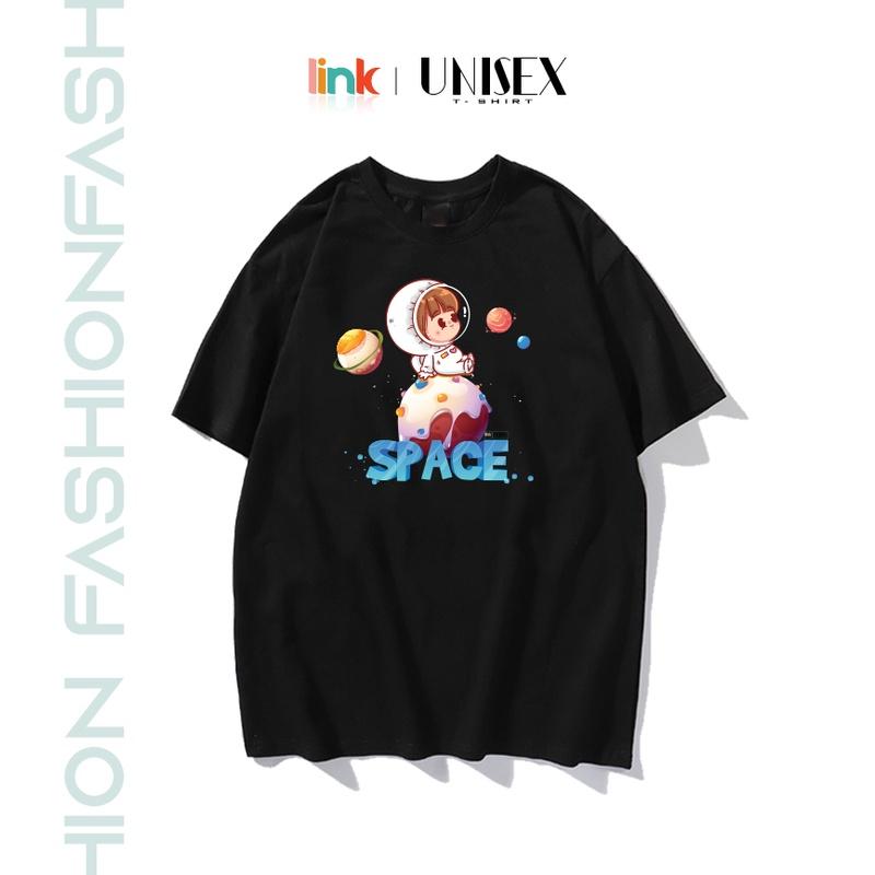 Áo form rộng nữ SPACE CUTE tay lỡ unisex