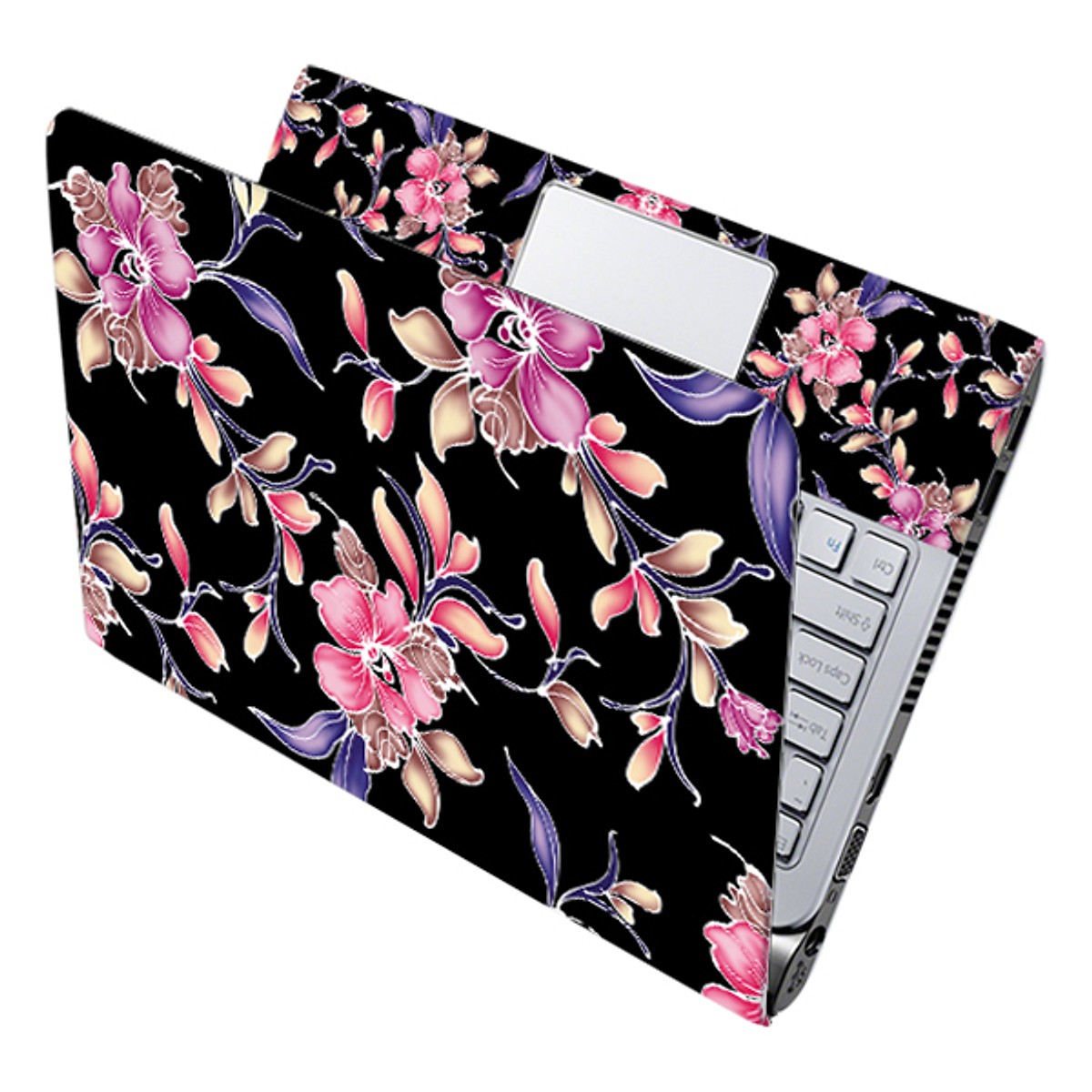 Mẫu Dán Decal Hoa Văn Trang Trí Laptop LTHV-209 cỡ 13 inch