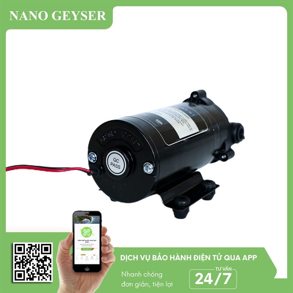 Bơm máy lọc nước 24V Nano Geyser, Bơm tăng áp giúp hút đẩy, Bảo hành 3 năm - Hàng Chính Hãng