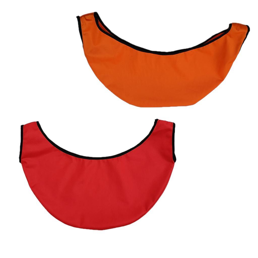 2 Pieces Premium Bowling Ball Carrier Polisher Cleaner Red & Orange