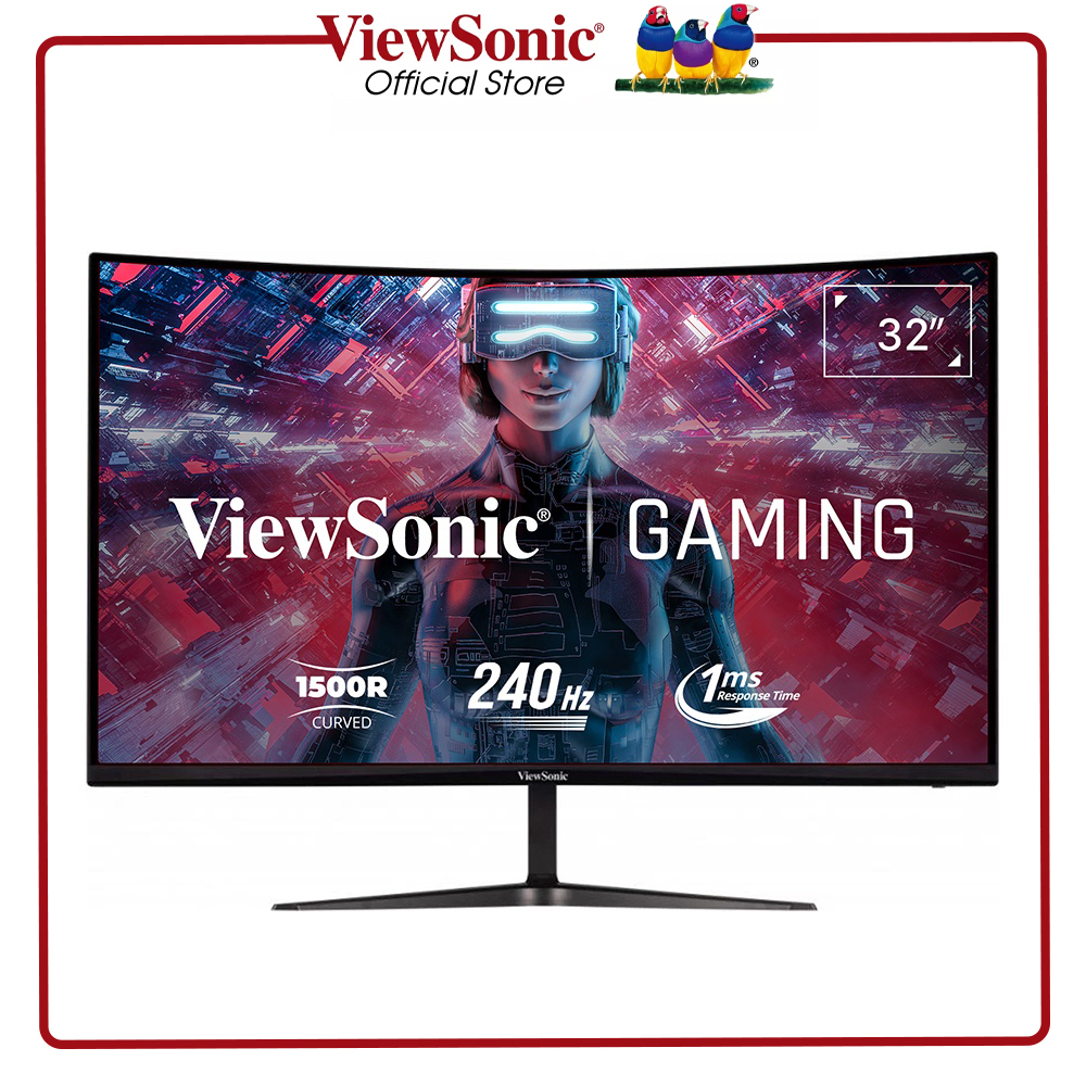 Màn hình cong gaming ViewSonic VX3219-PC-MHD 32 inch/ VA/ 240Hz/ 1ms/ Adaptive Sync/ Loa/ 1500R - Hàng Chính Hãng