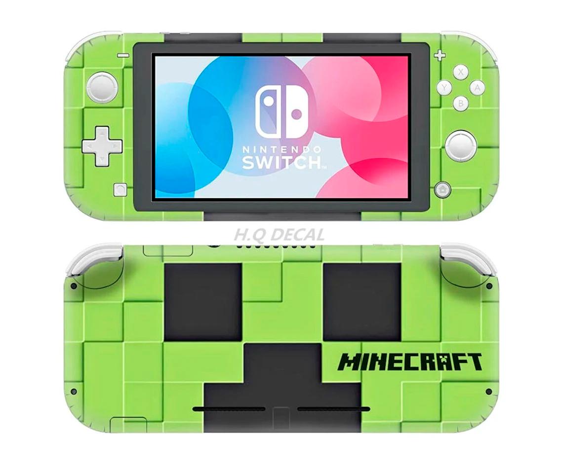 Skin decal dán Nintendo Switch Lite mẫu Minecraft (dễ dán, đã cắt sẵn)