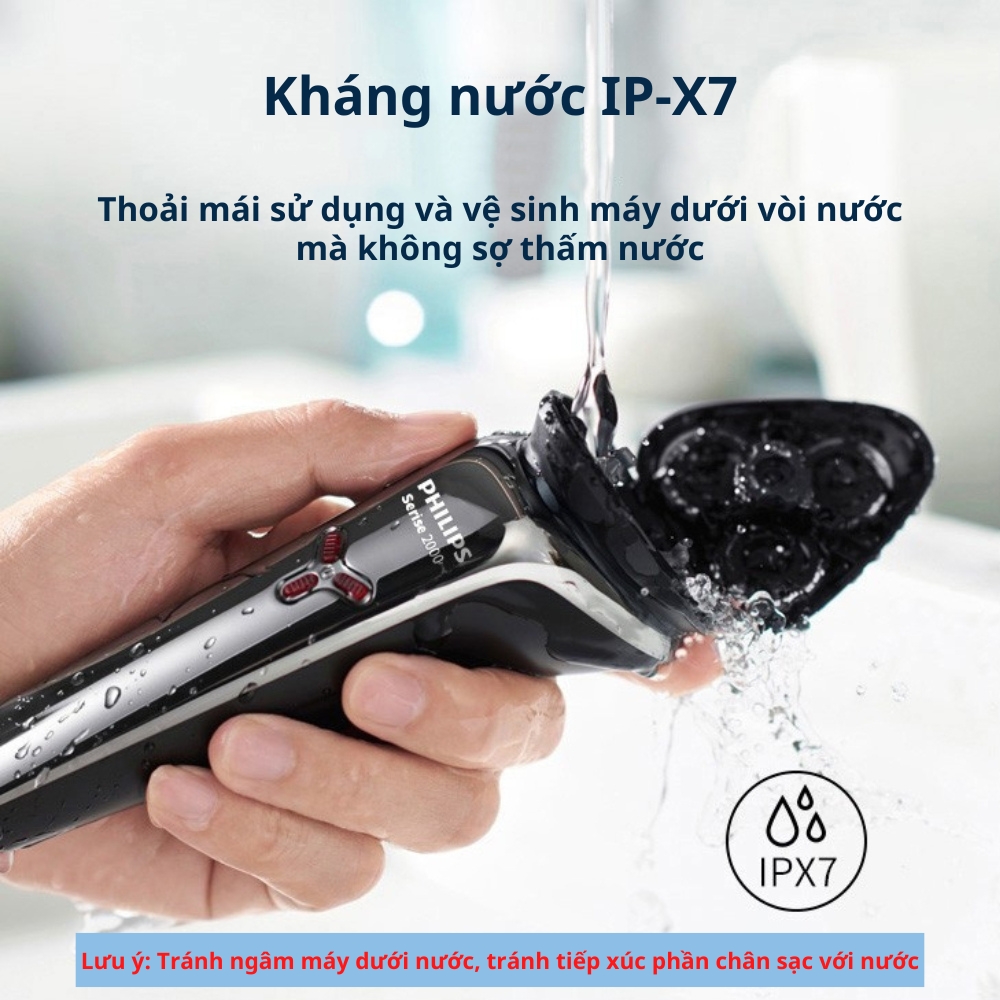 Máy cạo râu điện Philips S2302 - Bản nâng cấp của S1301 S1203, cạo khô &amp; ướt, Pin sạc nhanh - Hàng nhập khẩu