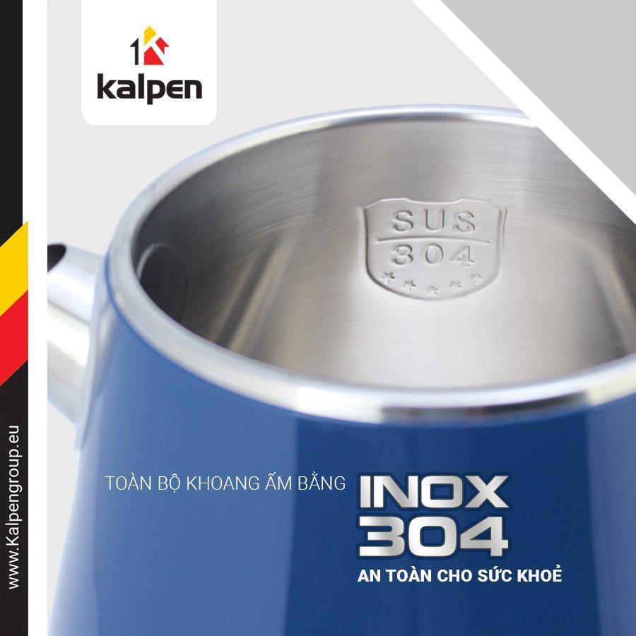 Ấm Đun Nước Siêu Tốc INOX 304 Cao Cấp 2 Lớp KK9901 1.8L-1500W Hàng Chính Hãng KALPEN Bảo Hành 2 Năm