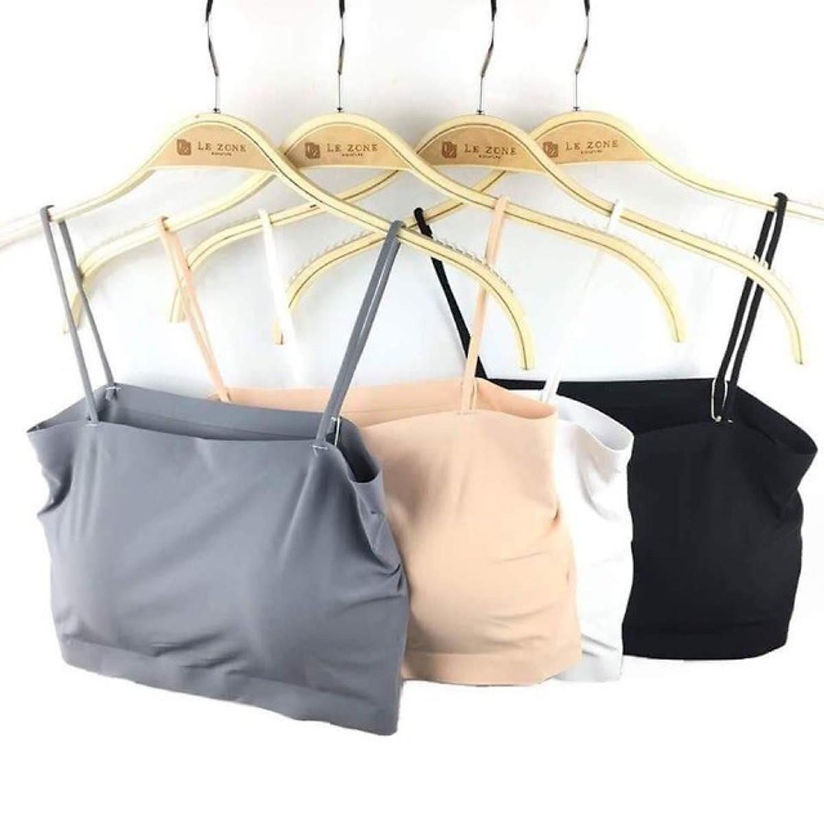 Áo bra đúc lạnh 2 dây có đệm ngực mặc mát