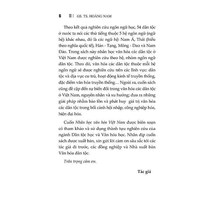 Sách - Nhân Học Văn Hóa Việt Nam - Hoàng Nam - VIETNAMBOOK