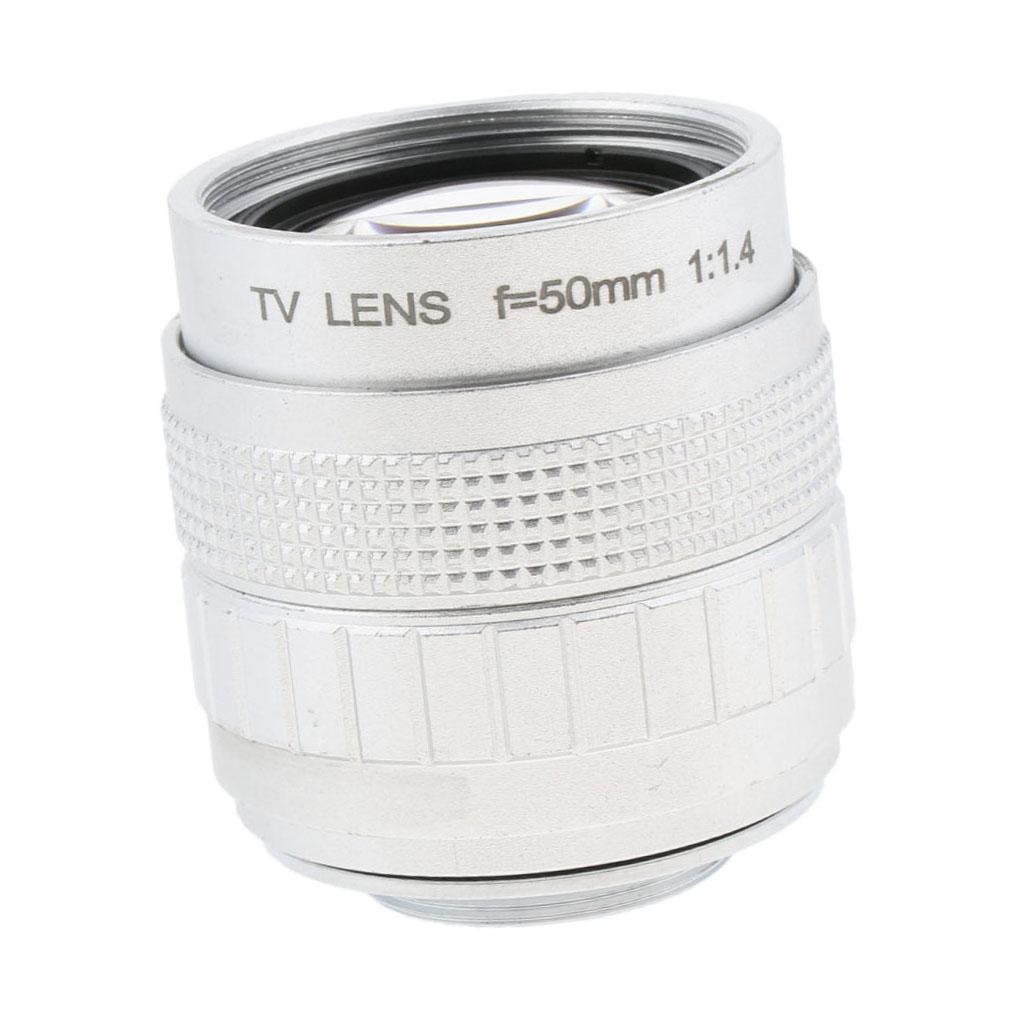 50mm 1/2" f1.4 C Mount CCTV Compact Prime Lens for Olympus Panasonic M 4/3