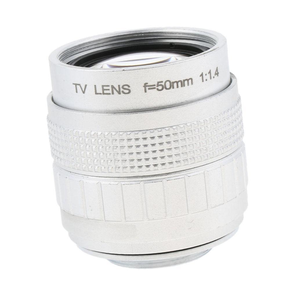 50mm 1/2" F1.4 C Mount Compact Prime Lens for Olympus Panasonic M 4/3