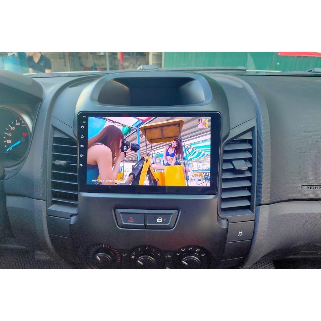 Mặt dưỡng kèm dây nguồn lắp màn hình android cho xe FORD RANGER 2011-2016