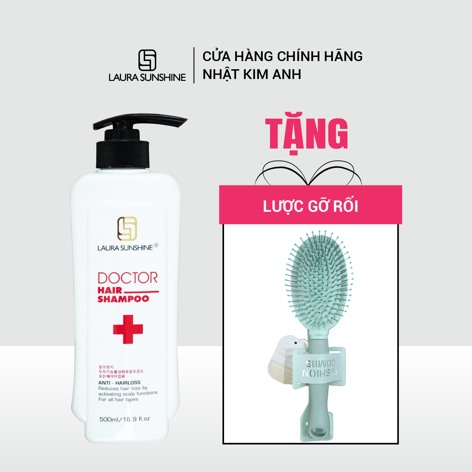 [Tặng Quà] Dầu gội giúp giảm rụng tóc Doctor Hair Shampoo 500ml