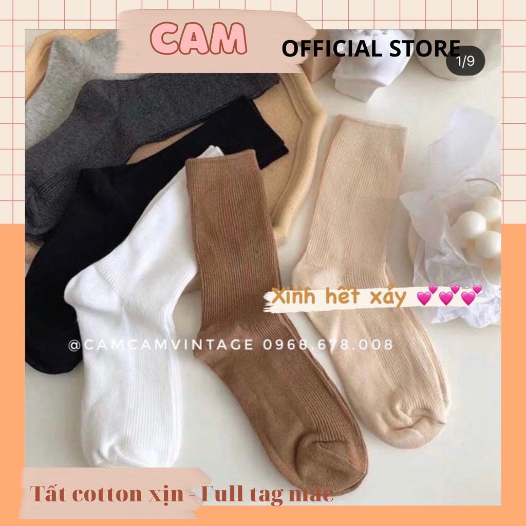 TẤT CỔ CAO NAM NỮ TONE MÀU NÂU CAMEL BE LEN GÂN MỊN VỚ VINTAGE , SET TẤT QUÀ TẶNG NOEL NGÀY LỄ