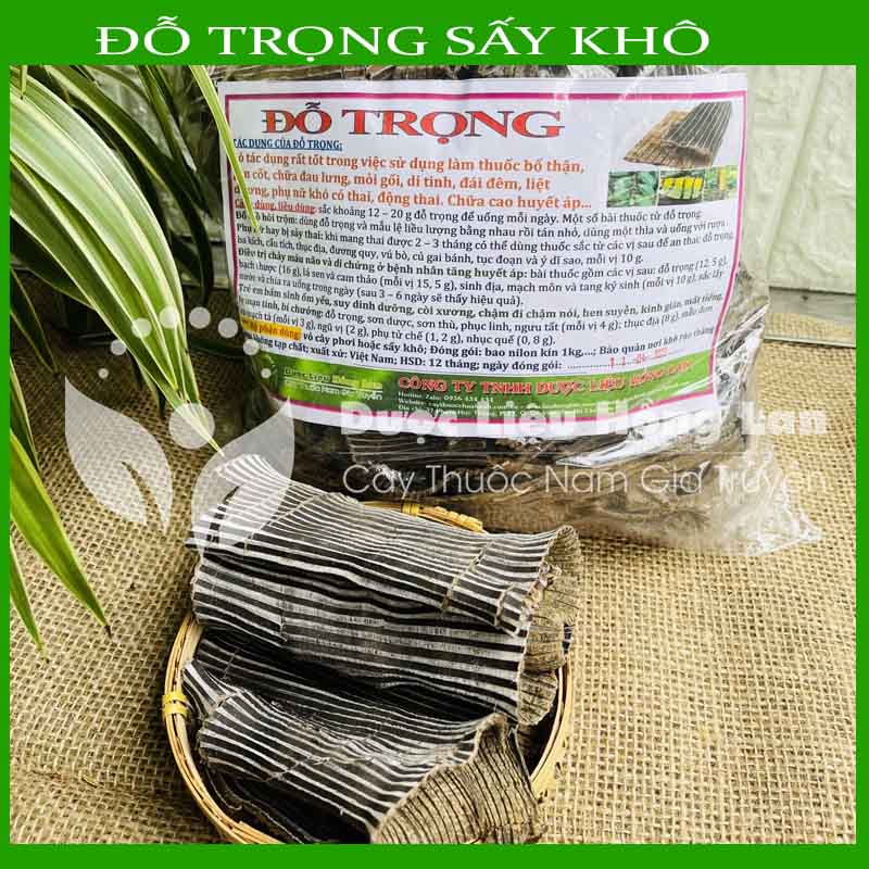 Đỗ Trọng khô đóng gói 1kg