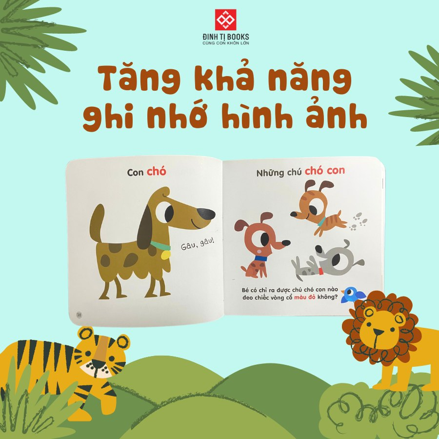 Sách - 200 từ vựng mẹ cùng con học nói - Đinh Tị Books