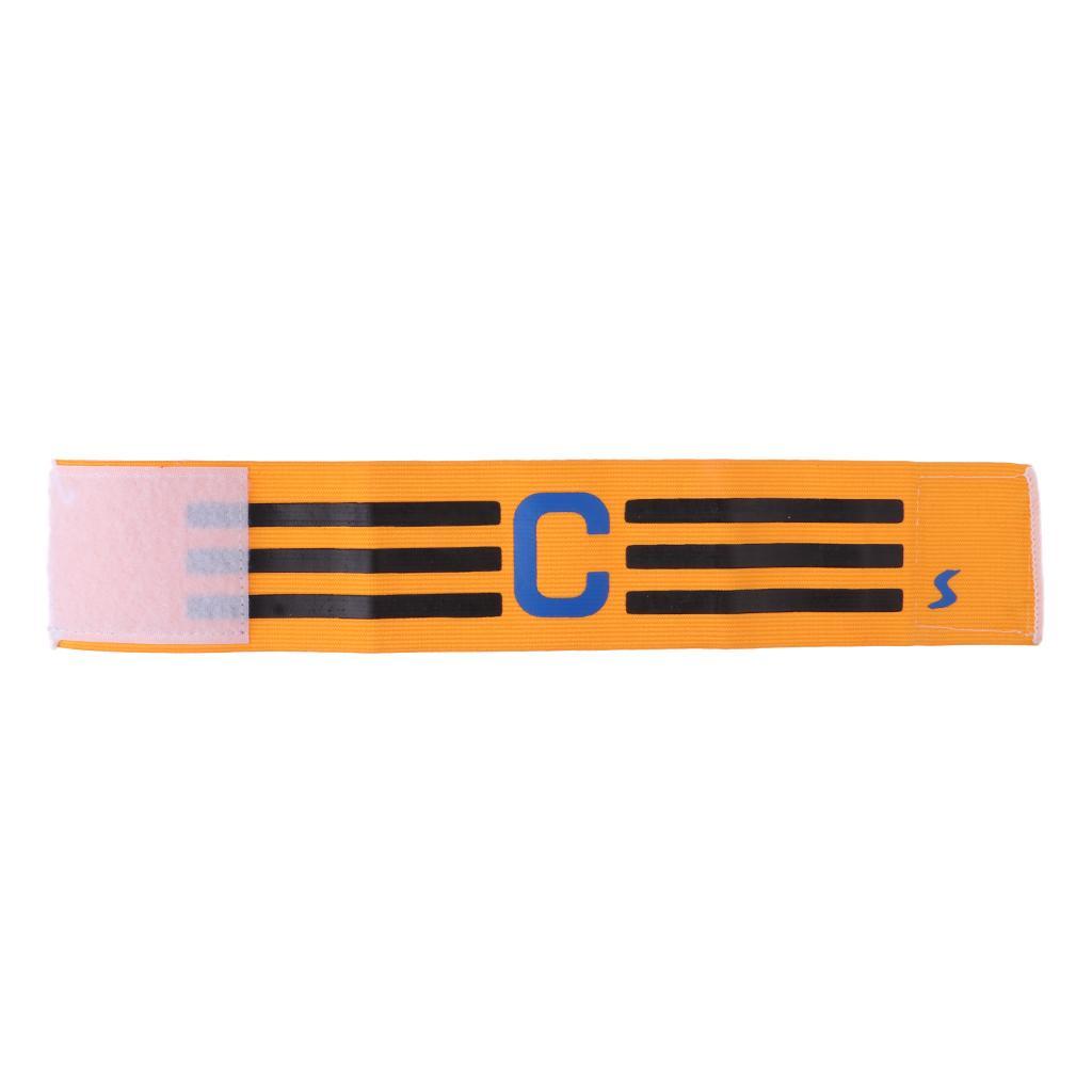 2pcs Football Soccer Elastic Captain Armband Basketball Player Bands Orange