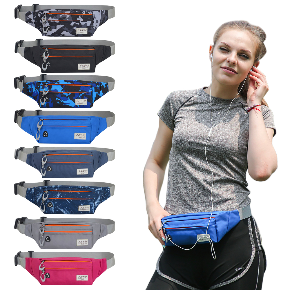 Túi thể thao đeo thắt lưng được làm bằng vải nylon chống xé, nhẹ và chống nước