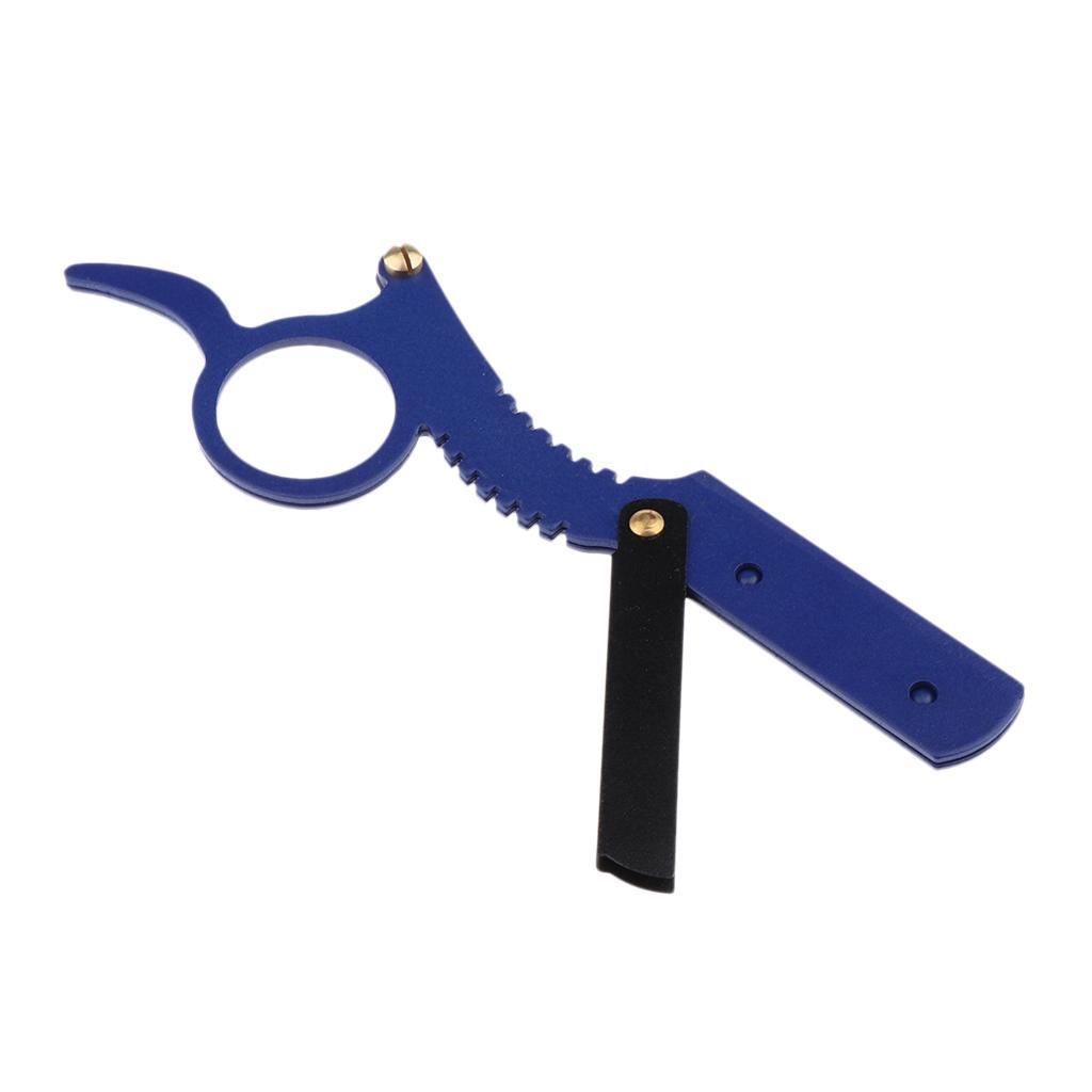 Men's Gift, Anti Slip Handle Straight Edge Razor, Fine Quality Zinc Alloy Salon Barber Razor, Folding Manual Shaver - Classic Style, Rust Resistant