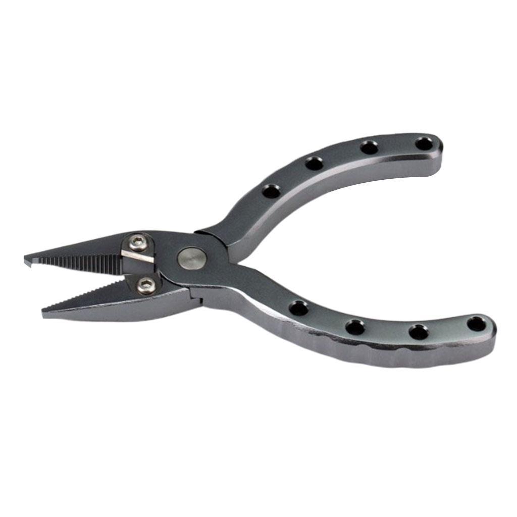 Fishing Plier with Tungsten Steel Cutter Split Hook