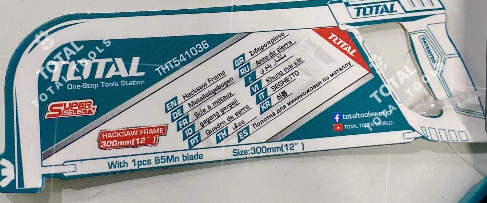 KHUNG CƯA SẮT 300MM TOTAL THT541036 - HÀNG CHÍNH HÃNG