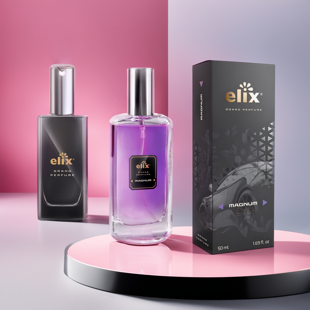 Nước hoa xịt ô tô Elix Grand Perfume Magnum 50ml  - Hương Sang Trọng, ngọt ngào - Hàng chính hãng nhập khẩu Ba Lan, mùi hương tự nhiên an toàn