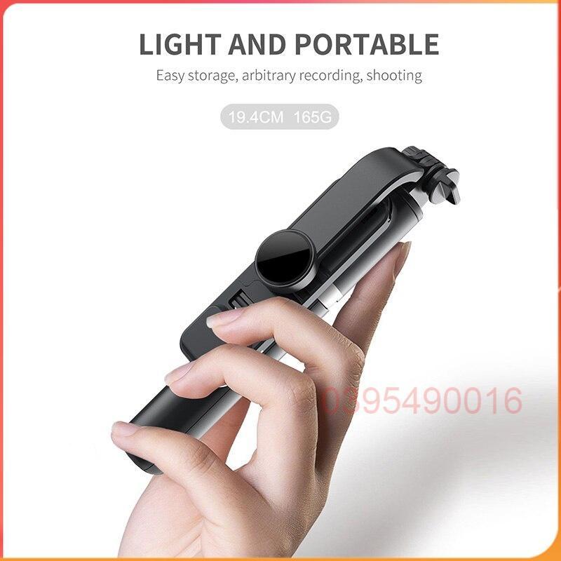 Gậy chụp ảnh tự sướng Selfie Bluetooth Q02S có đèn LED trợ sáng chân đế Tripod