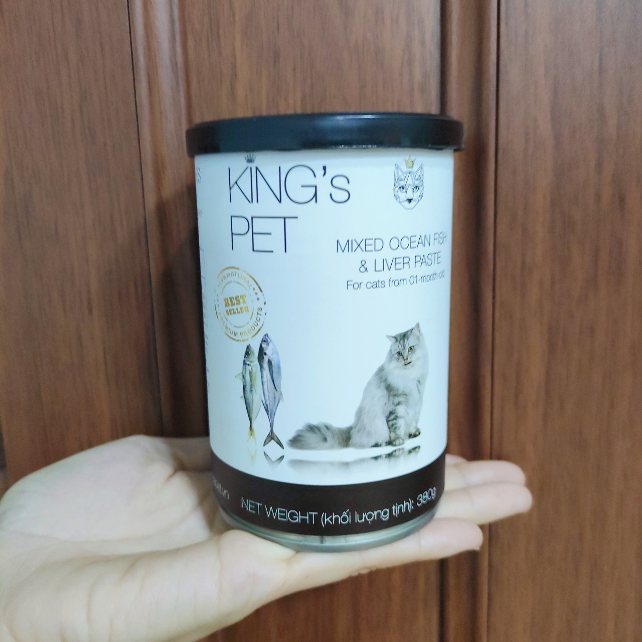 Thức Ăn Ướt Pate Cho Mèo, Pate Mèo KingsPet Lon 380g