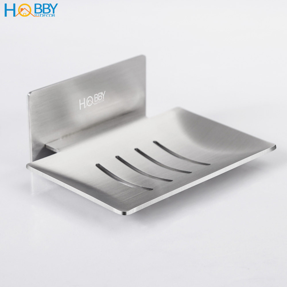 Khay đựng xà phòng dán tường phòng tắm inox 304 Hobby Home Decor SB5 kèm keo dán không rỉ sét