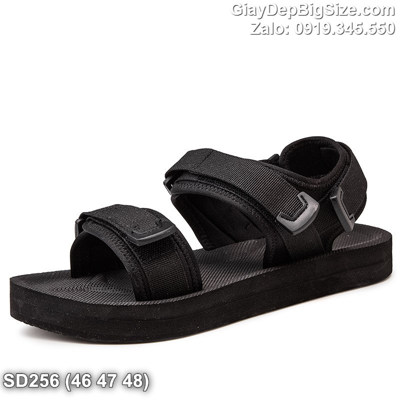 Giày xăng đan vải dù, dép quai hậu cỡ lớn 45 46 47 48 cho nam cao to chân ú bè. Big size sandals for wide feet