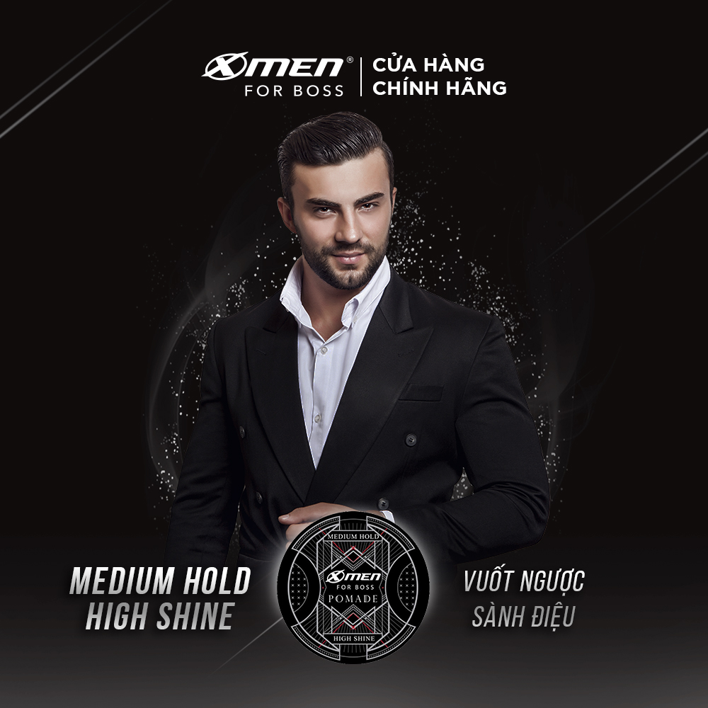 Pomade X-Men For Boss Medium Hold Vuốt ngược sành điệu