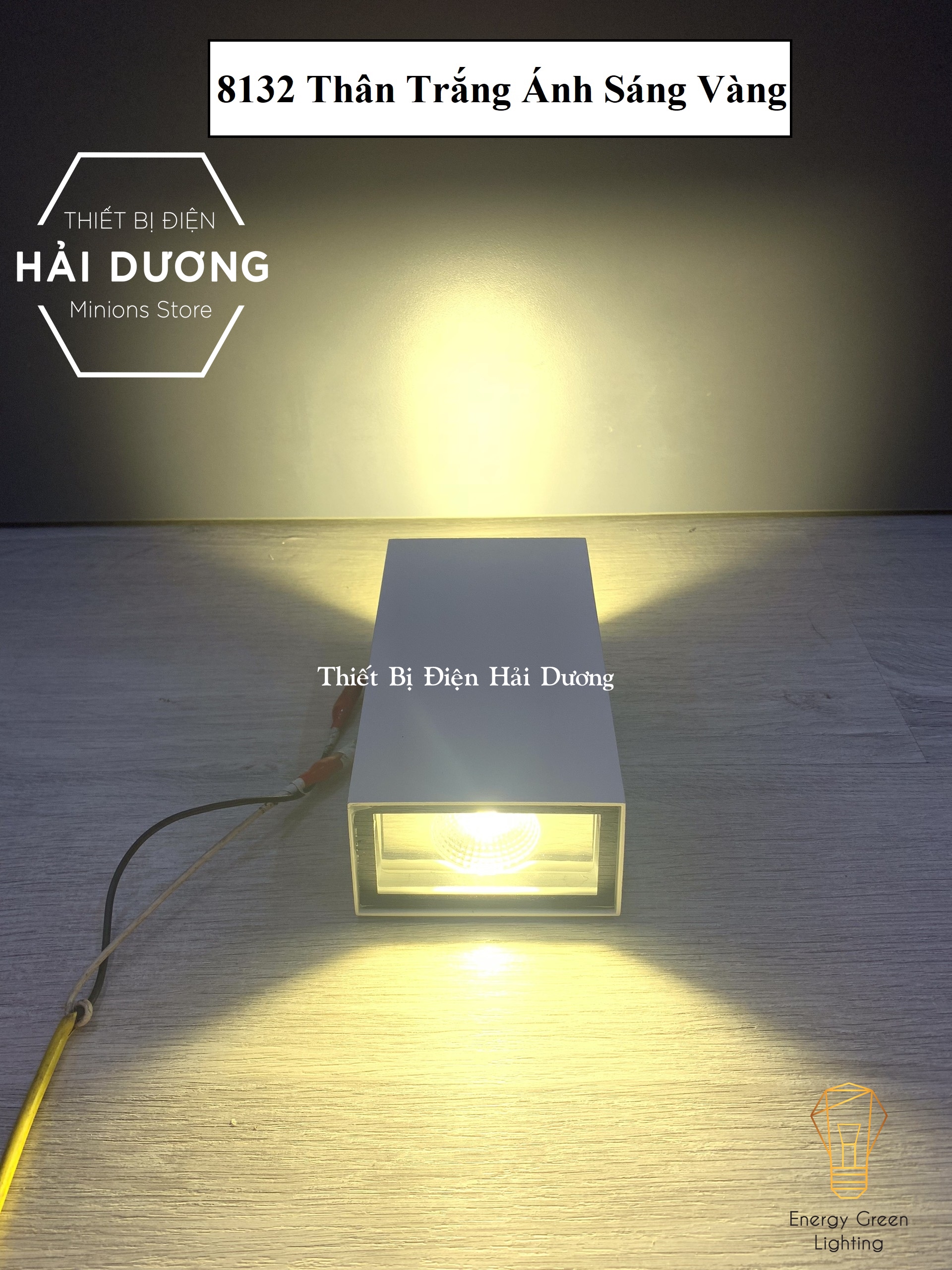 Đèn Tường Led Lonstar Hình  Chữ Nhật Chống Nước 8132 - 2 Đầu Chiếu Sáng - Công Suất 10w - Decor Trang Trí