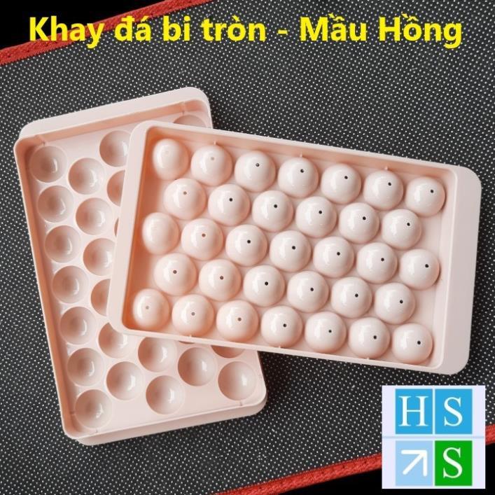 KHAY LÀM ĐÁ bi tròn khuôn kem hoa quả trái cây khuôn làm thạch rau câu độc đáo tiện dụng
