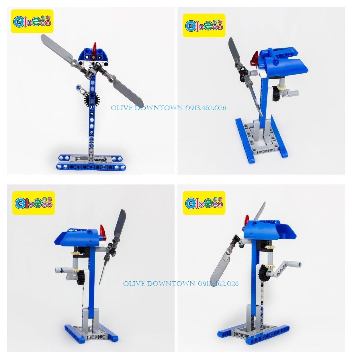 [Gift] Hộp lắp ráp WIND MILL 54 mảnh - Đồ chơi Giáo dục STEM/TECHNIC - Bộ lắp ráp thực hành khoa học CỐI XAY GIÓ - WIND MILL Building Blocks