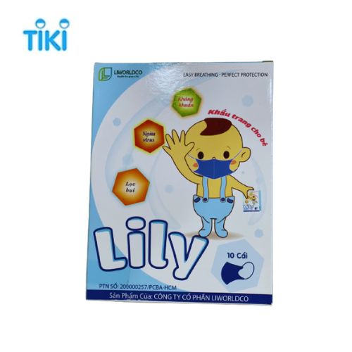 COMBO 5 HỘP KHẨU TRANG Y TẾ LILY CHO EM BÉ