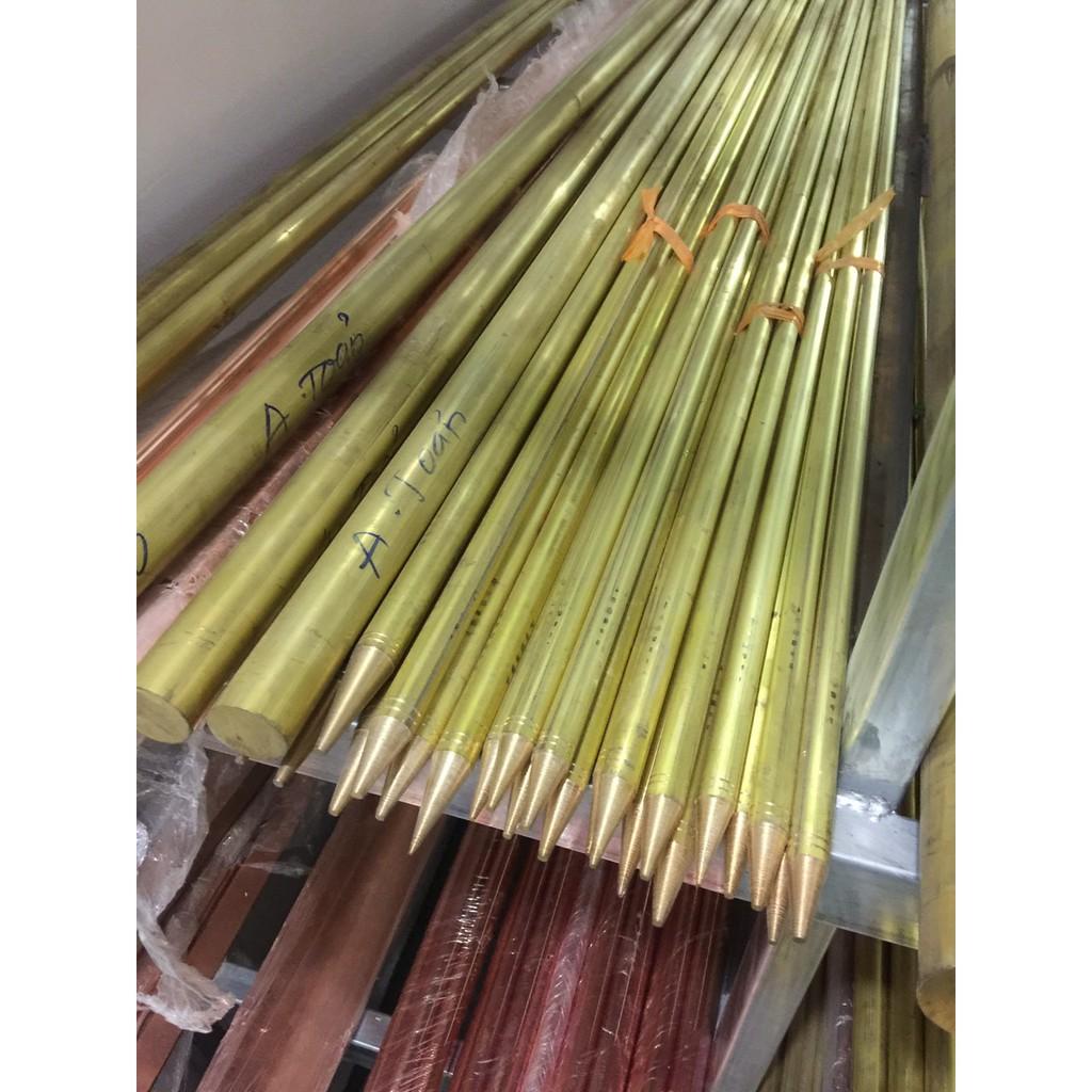 Kim thu sét bằng đồng phi 14 dài 1 mét