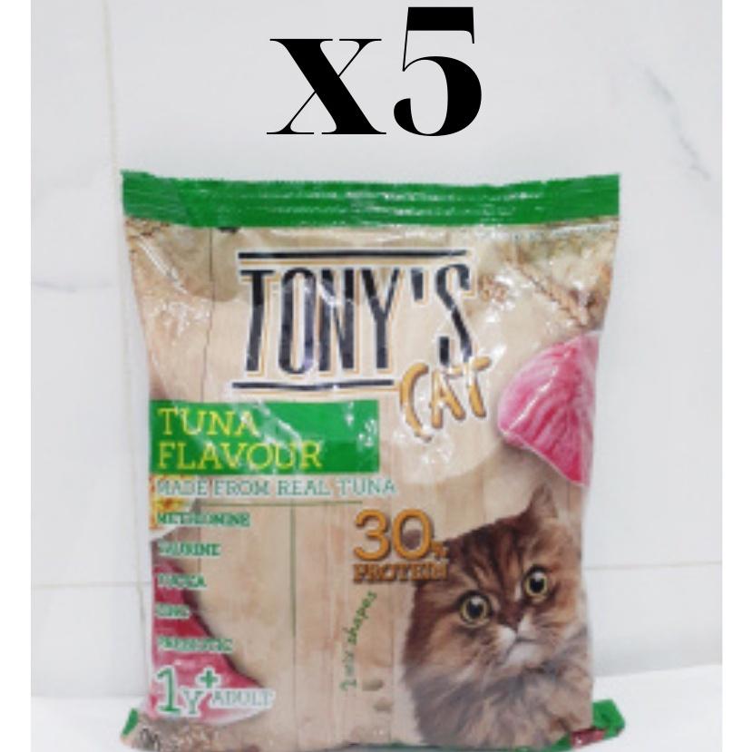 Combo 5 gói thức ăn cho mèo Tony Cat 500g