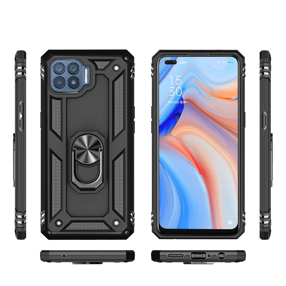 Ốp lưng cho Oppo A93 chống sốc 2 lớp kèm nhẫn iring làm giá đỡ