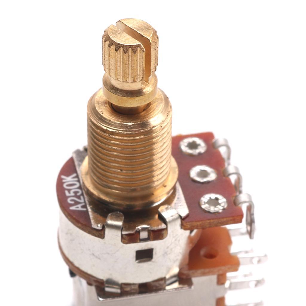 Push Pull Pot/Switch Potentionmeter Electric Guitar Volume Golden A250K