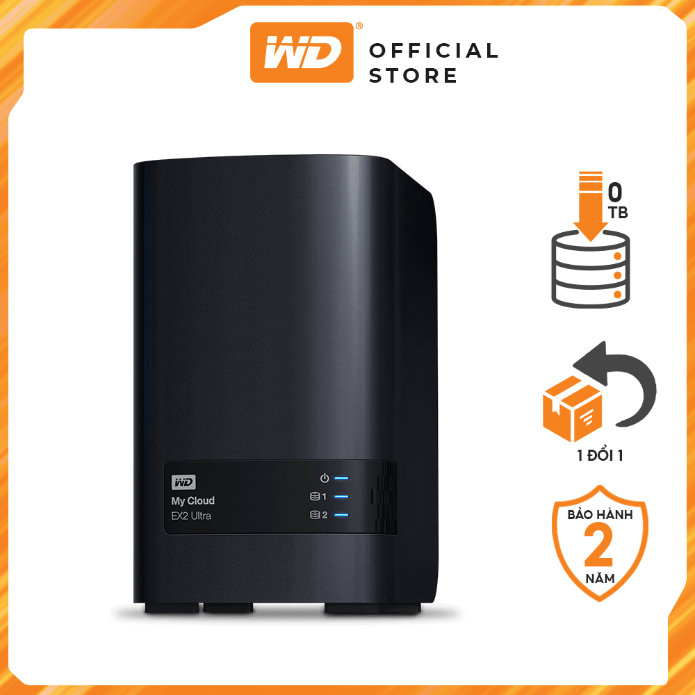 Thiết bị lưu trữ Mạng WD My Cloud EX2 Ultra Hàng Chính Hãng