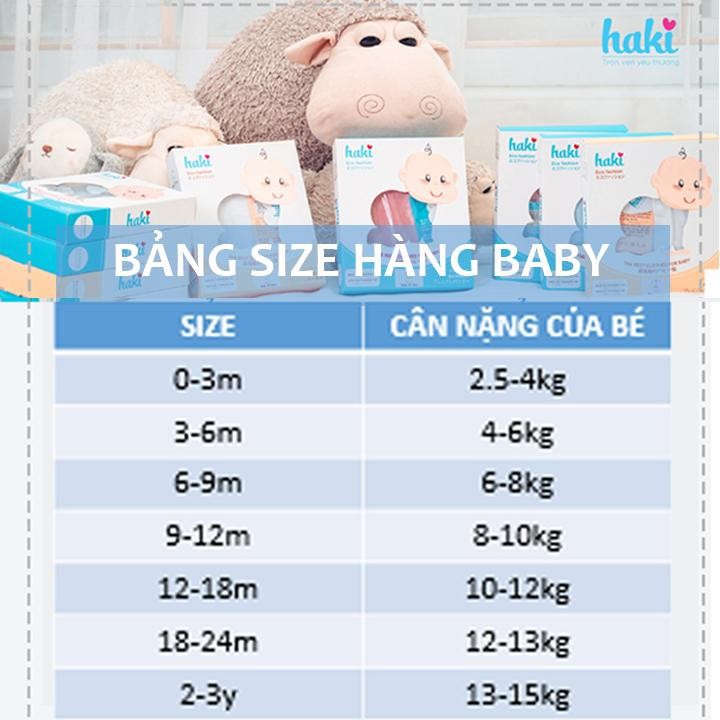 Body cho bé sơ sinh vải sợi tre cao cấp siêu mềm mịn - body suit cho trẻ sơ sinh - bé trai - bé gái , Bộ áo liền quần bodysuit cho bé , body cộc tay cho bé từ 3 đến 18 tháng (4- 12kg) HAKI BB006 3