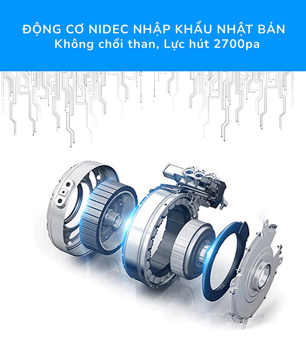 Robot Lau Nhà, Hút Bụi - KUCHEN Đức - PPR2809 - Hàng Chính Hãng