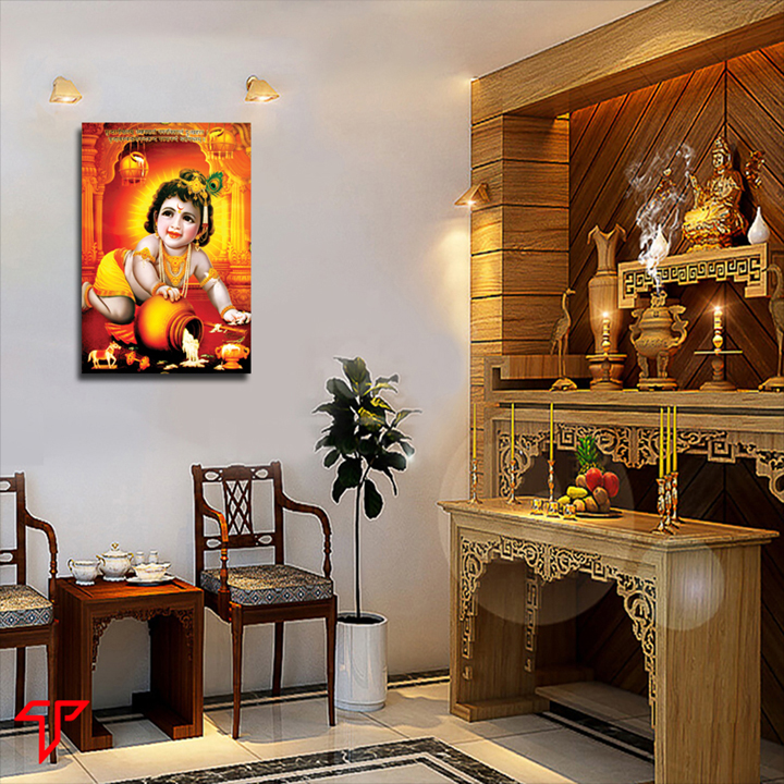 Tranh treo tường trang trí nhà cửa mẫu thần Krishna. Tranh Phật Giáo Thích Ca Mâu Ni Phật 2929