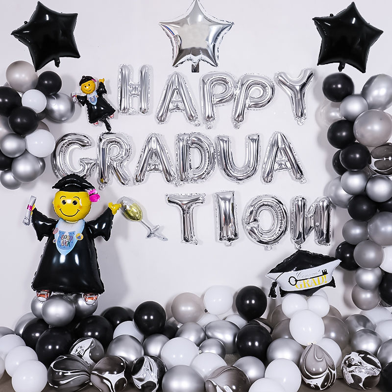 Bộ bong bóng trang trí lễ tốt nghiệp Graduation Balloon set ltn24