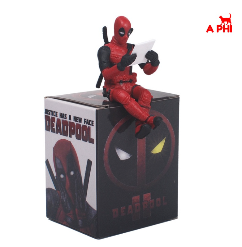 Mô hình nhân vật Deadpool loại mini trang trí máy tính để bàn